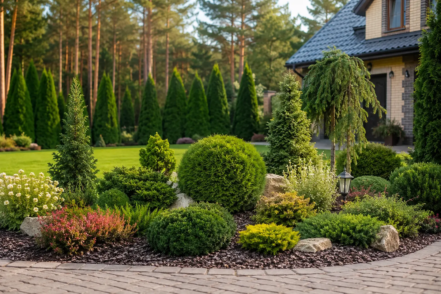 Карликовые туи для клумб и рокариев